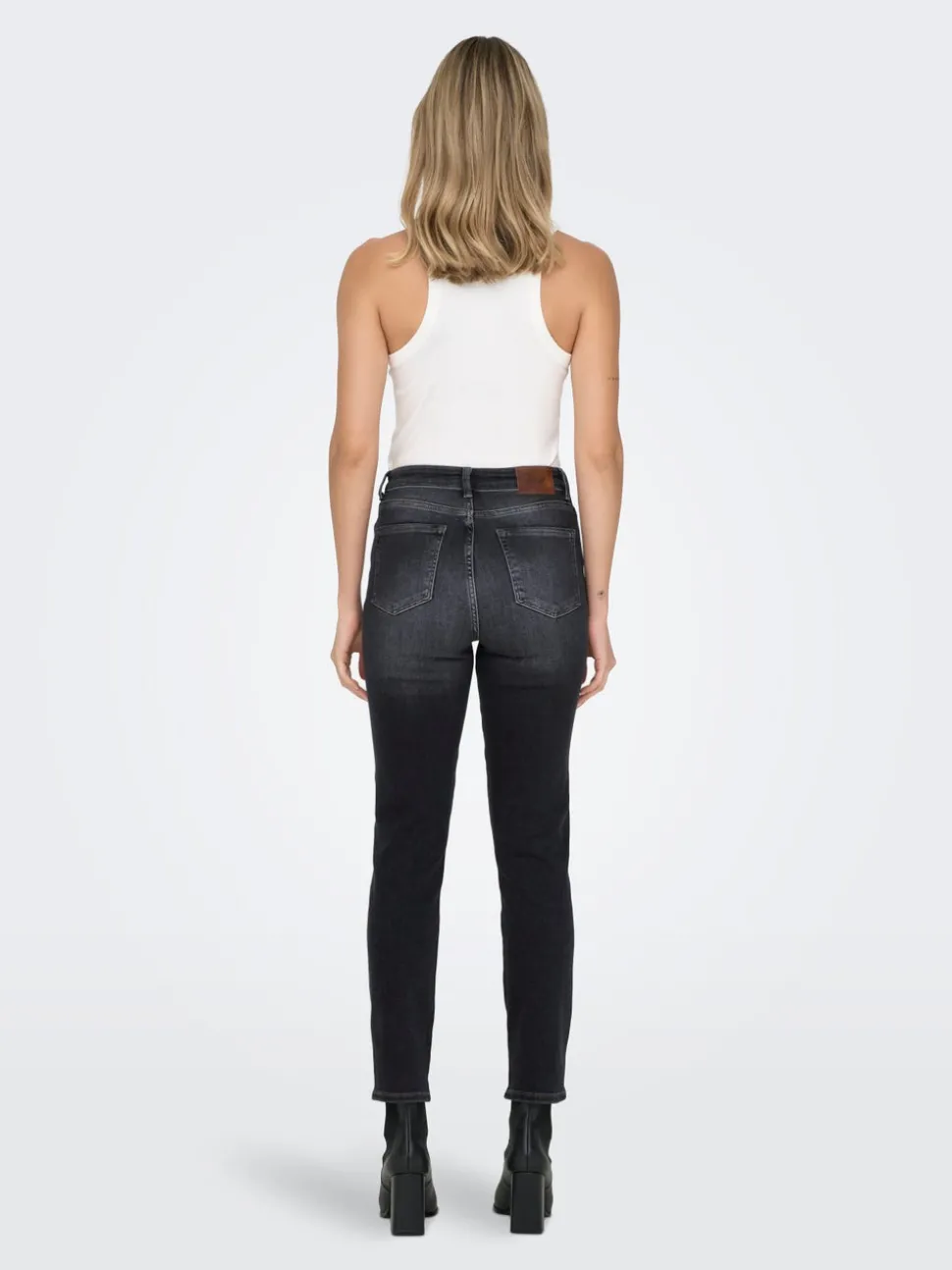 ONLEMILY Taille haute Straight Fit Longueur cheville Jeans