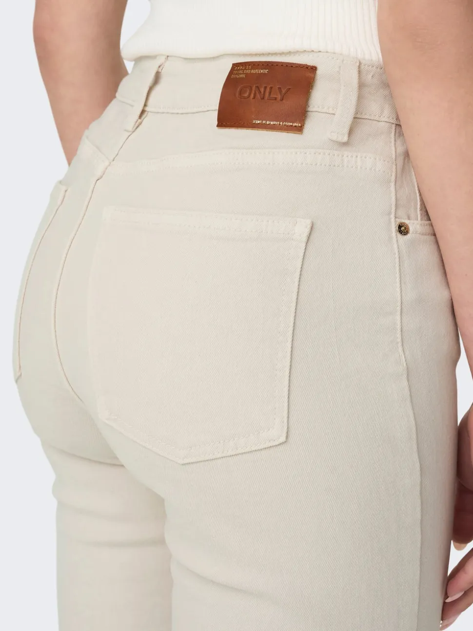 ONLEMILY Taille haute Straight Fit Longueur cheville Jeans