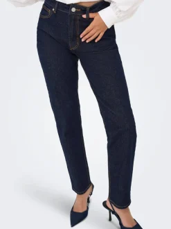 ONLEMILY Taille haute Straight Fit Longueur cheville Jeans