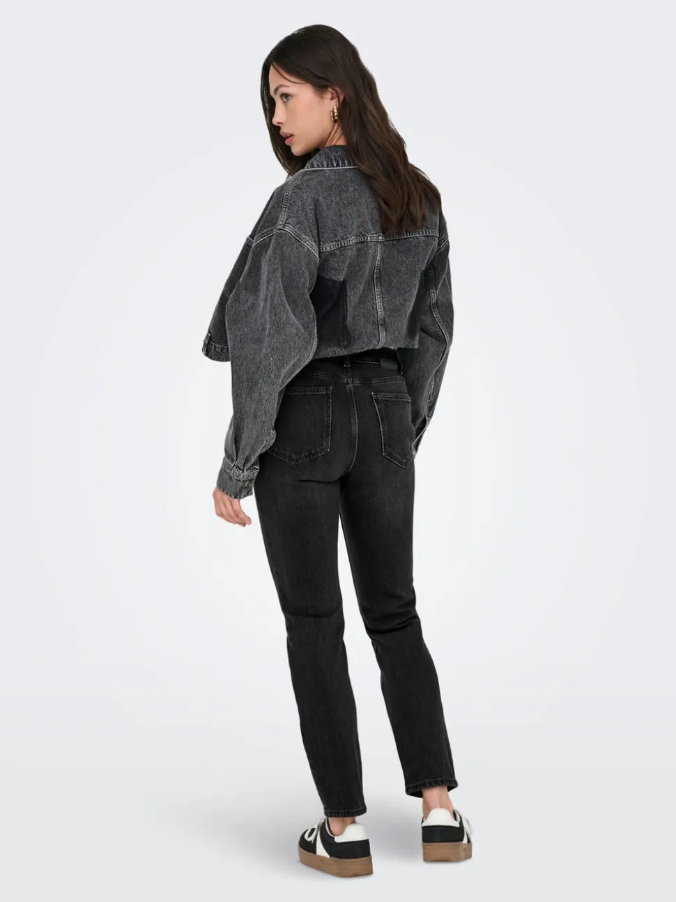 ONLEMILY Taille haute Straight Fit Longueur cheville Jeans