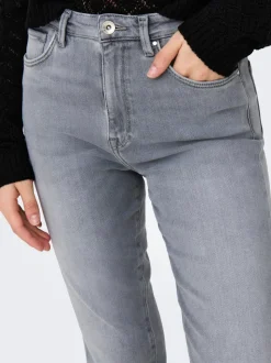 ONLEMILY Taille haute Straight Fit Longueur cheville Jeans
