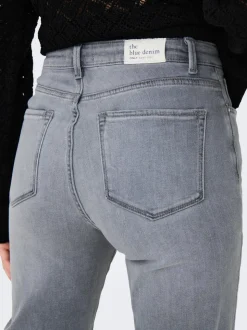 ONLEMILY Taille haute Straight Fit Longueur cheville Jeans