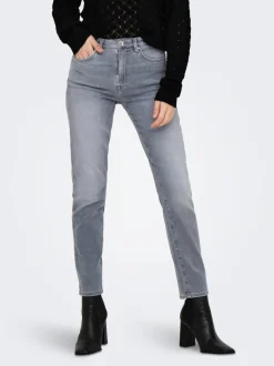 ONLEMILY Taille haute Straight Fit Longueur cheville Jeans