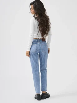ONLEMILY Taille haute Straight Fit Court Jeans