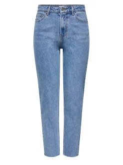 ONLEMILY Taille haute Straight Fit Court Jeans