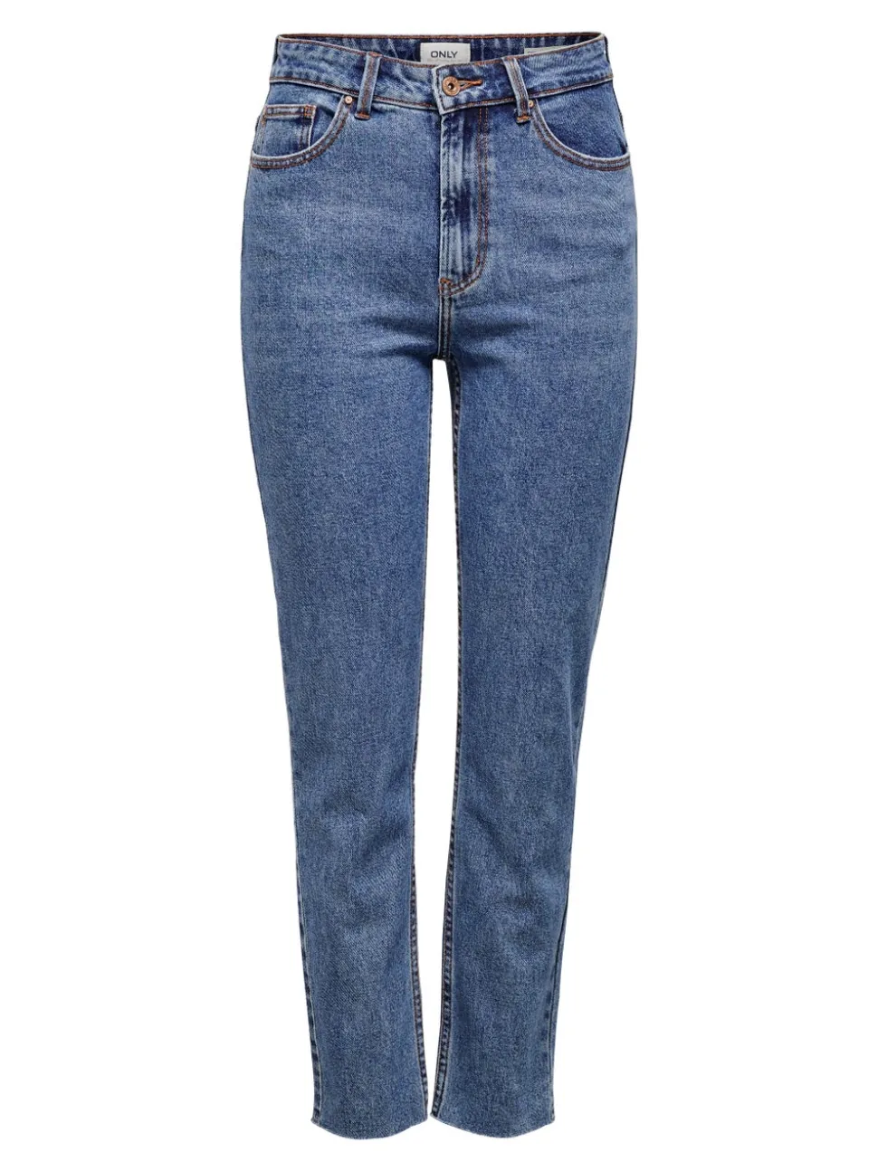 ONLEMILY Taille haute Straight Fit Court Jeans