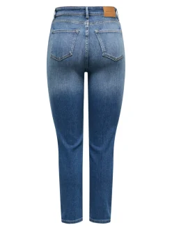 ONLEMILY Taille haute Straight Fit Longueur cheville Jeans
