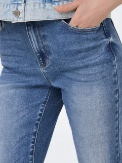 ONLEMILY-MILA Taille haute Straight Fit Longueur cheville Jeans
