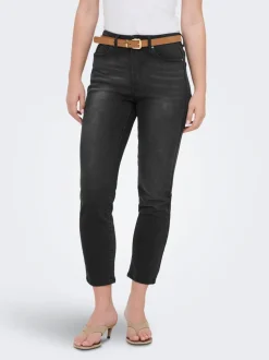 ONLEMILY-MILA Taille haute Straight Fit Longueur cheville Jeans