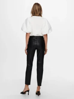 ONLEMILY Regular Fit Pantalon en cuir synthétique