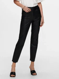 ONLEMILY Regular Fit Pantalon en cuir synthétique
