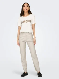 ONLEMILY Regular Fit Pantalon en cuir synthétique