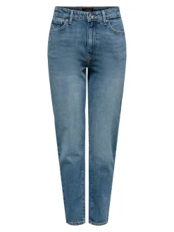 ONLEMILY Taille haute Straight Fit Longueur cheville Jeans