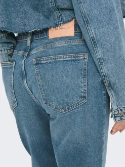 ONLEMILY Taille haute Straight Fit Longueur cheville Jeans