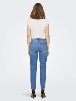 ONLEMILY Taille haute Straight Fit Longueur cheville Jeans