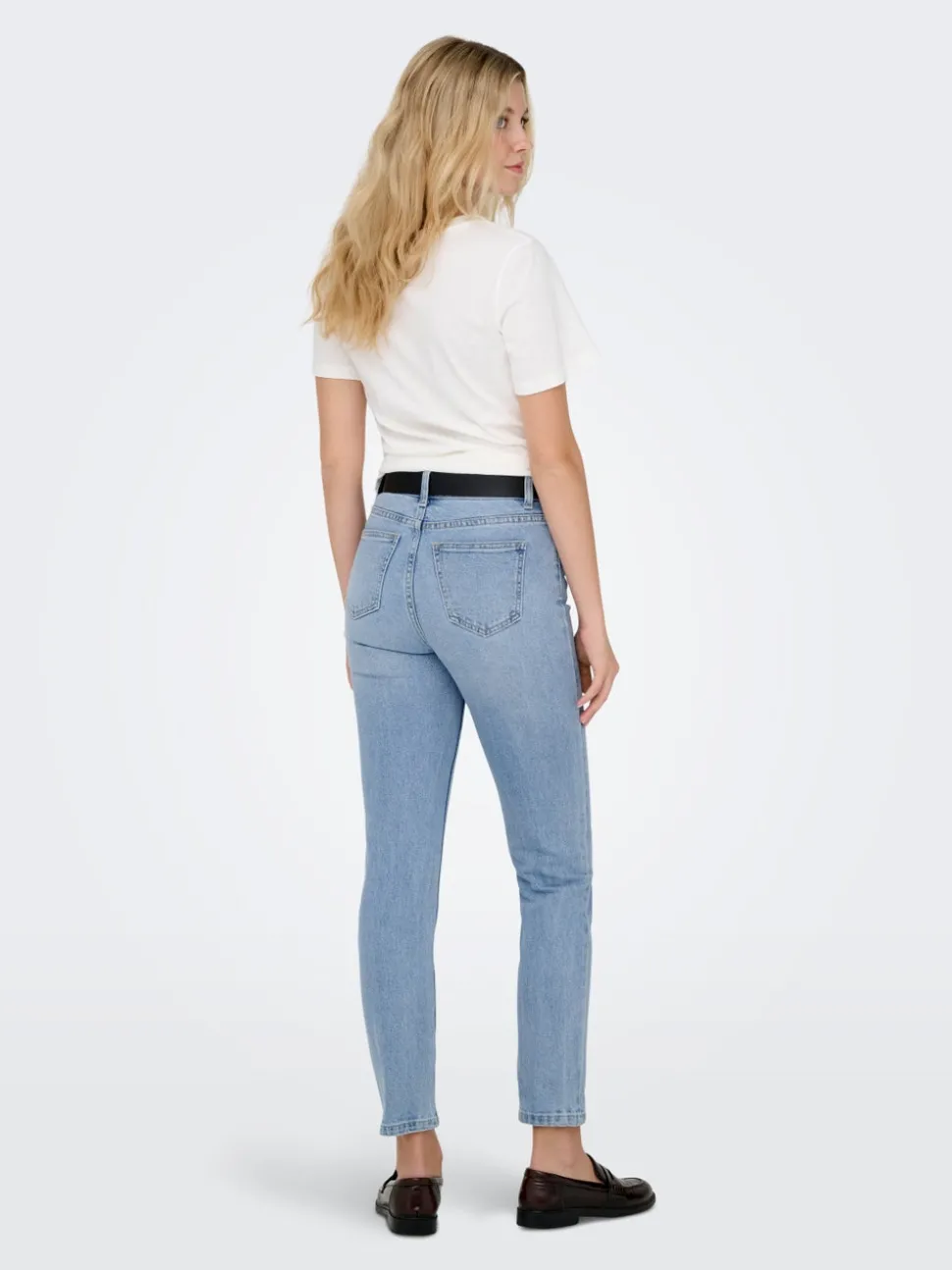 ONLEMILY Taille haute Straight Fit Longueur cheville Jeans