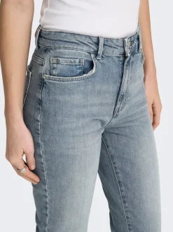 ONLEMILY Taille haute Straight Fit Longueur cheville Jeans