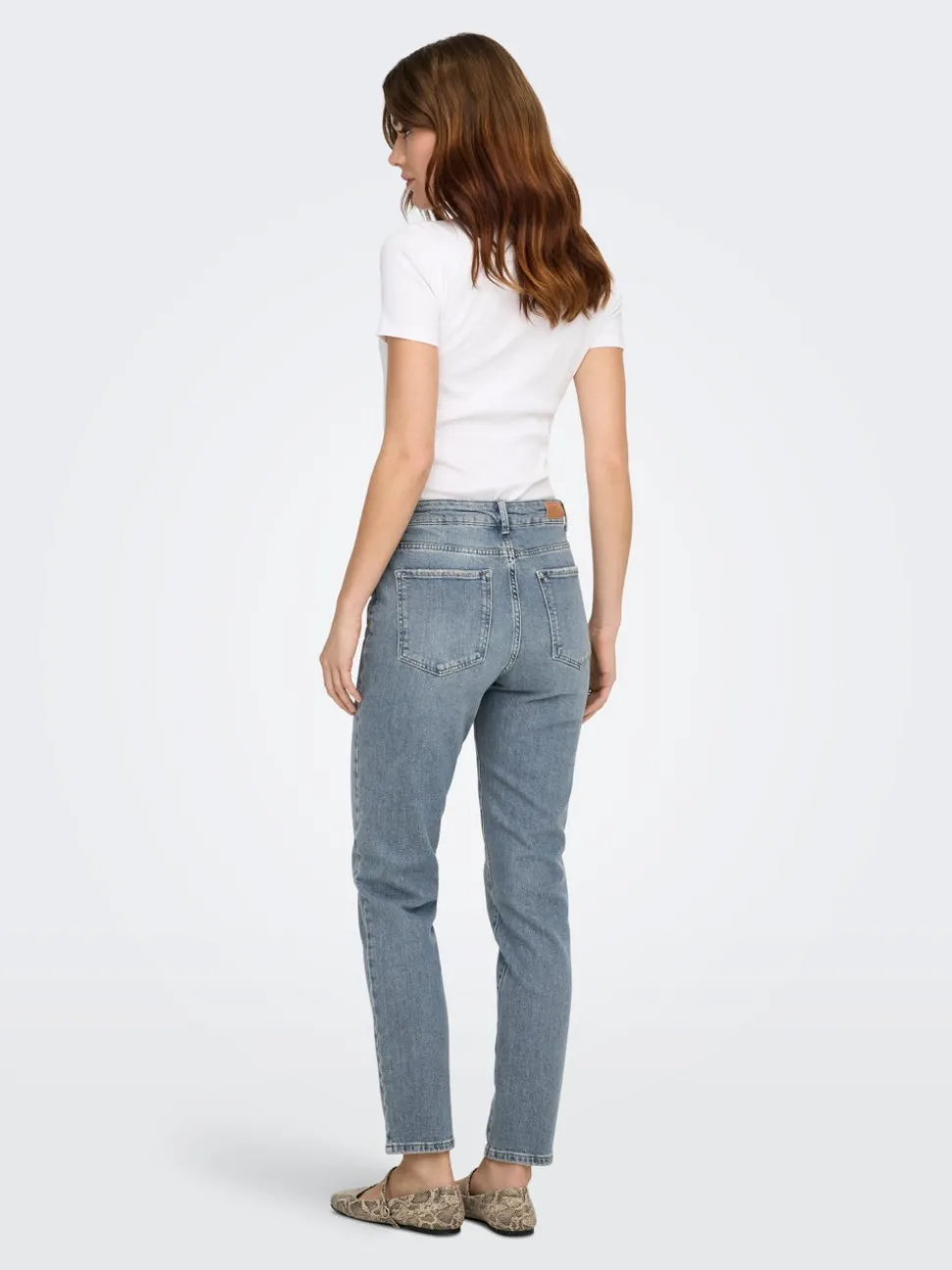 ONLEMILY Taille haute Straight Fit Longueur cheville Jeans