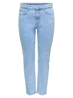 ONLEMILY Taille haute Straight Fit Longueur cheville Jeans