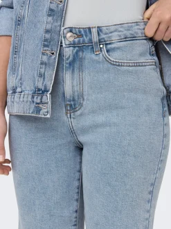 ONLEMILY Taille haute Straight Fit Short en denim