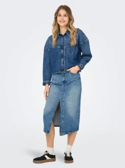 ONLENYA Jean Jupe en denim Jupe midi