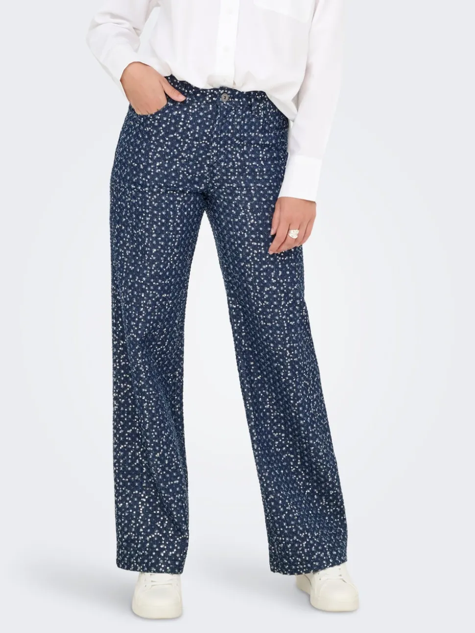 ONLEVITA Wide Leg Fit Pantalon à jambe large