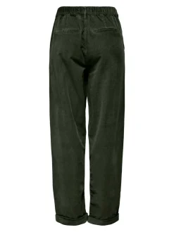 ONLFLORA Pantalon classique en velours côtelé coupe carotte