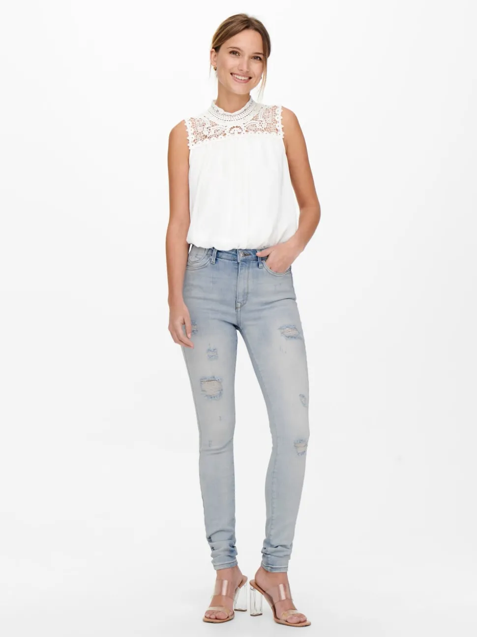 ONLFOREVER Taille haute Skinny Fit Jeans