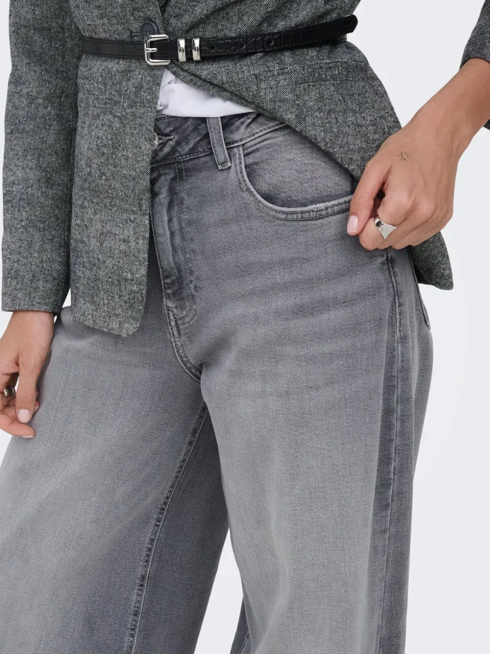 ONLFRANCESCA Taille moyenne Wide Leg Fit Jeans