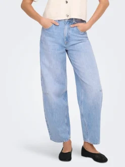 ONLFRANKIE Taille haute Coupe barrel Longueur cheville Jeans