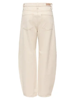 ONLFRANKIE Taille haute Coupe barrel Court Jeans