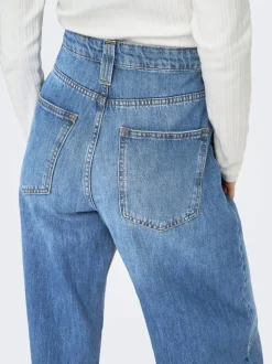 ONLFRANKIE Taille haute Coupe barrel Longueur cheville Jeans