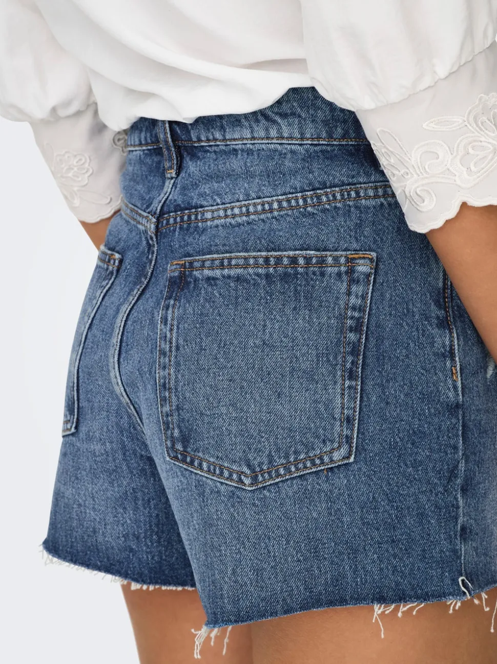 -ONLGABI Taille haute Regular Fit Short en denim