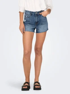 -ONLGABI Taille haute Regular Fit Short en denim