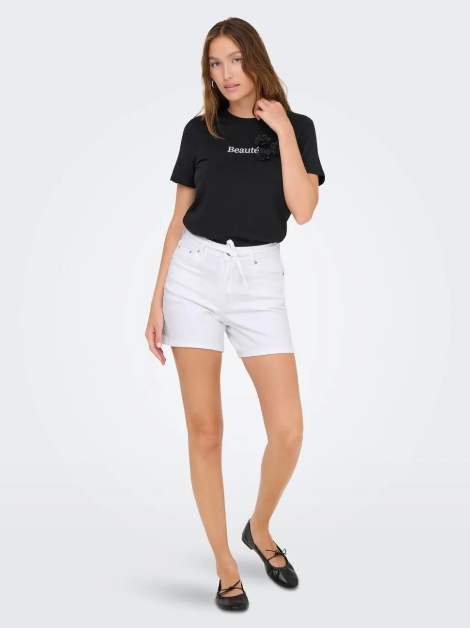 ONLGIANNA Taille moyenne Regular Fit Short en denim