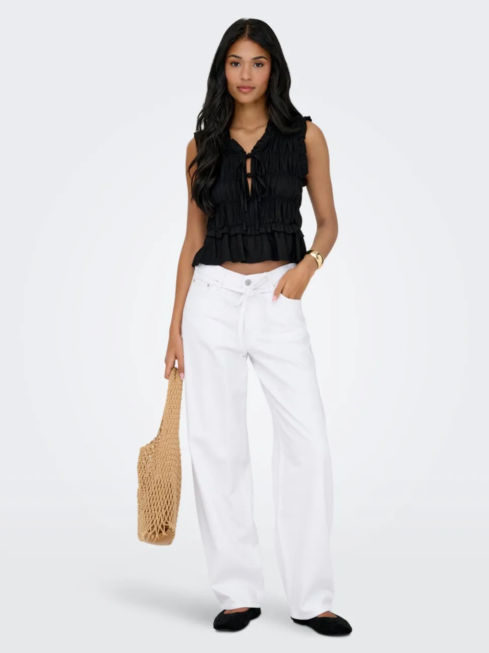 ONLGIANNA Taille moyenne Balloon Fit Jeans