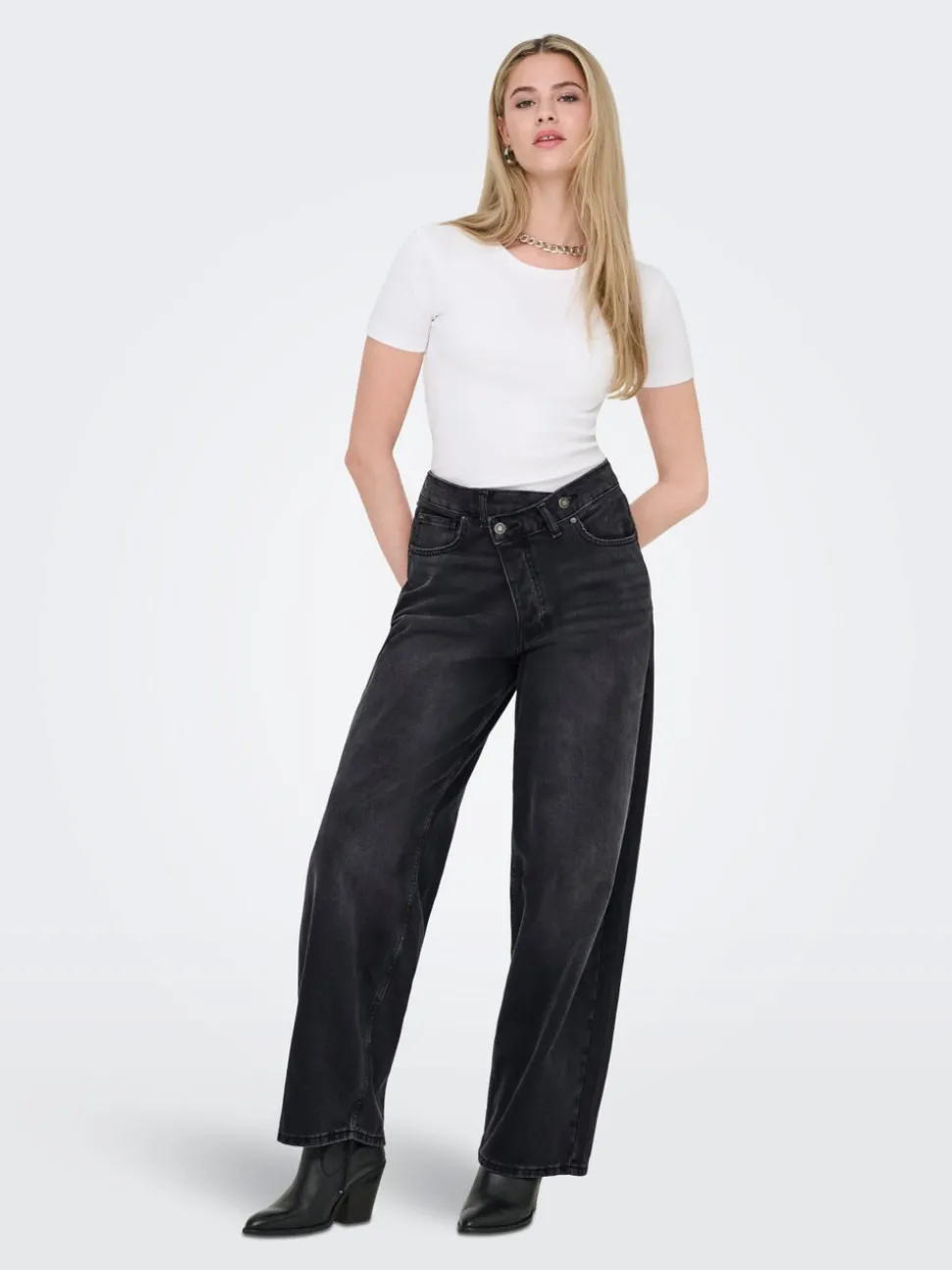 ONLGIORGIA Taille moyenne Baggy Fit Jeans