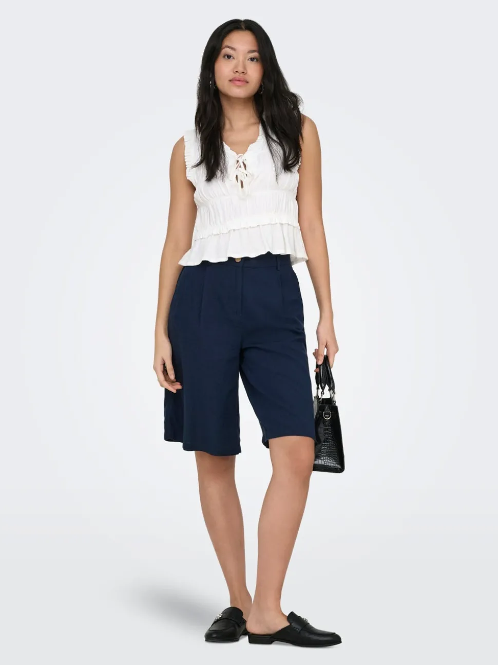 ONLGOA Loose Fit Lin Short