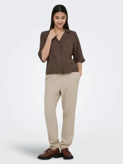 ONLGOA-POPTRASH Comfort Fit Lin Pantalon