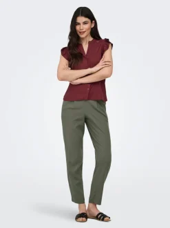 ONLGOA-POPTRASH Comfort Fit Lin Pantalon