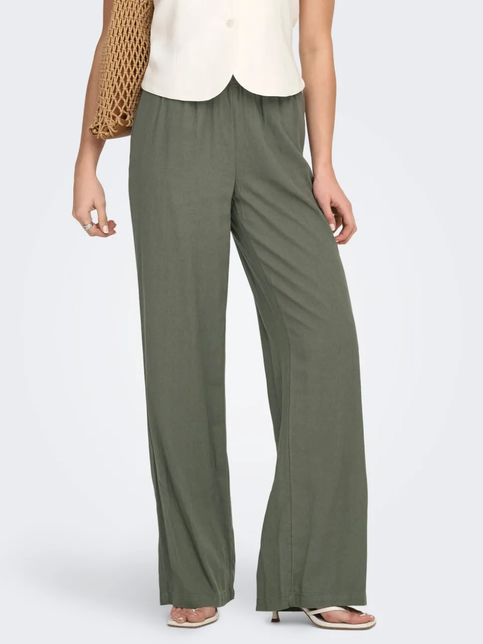 ONLGOA Straight Fit Lin Pantalon