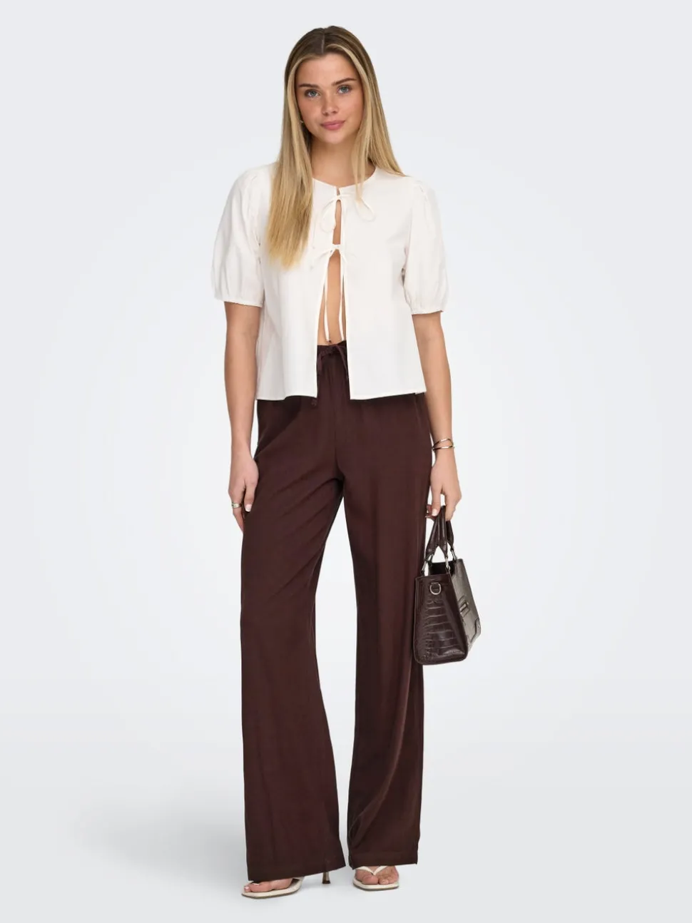 ONLGOA Straight Fit Lin Pantalon