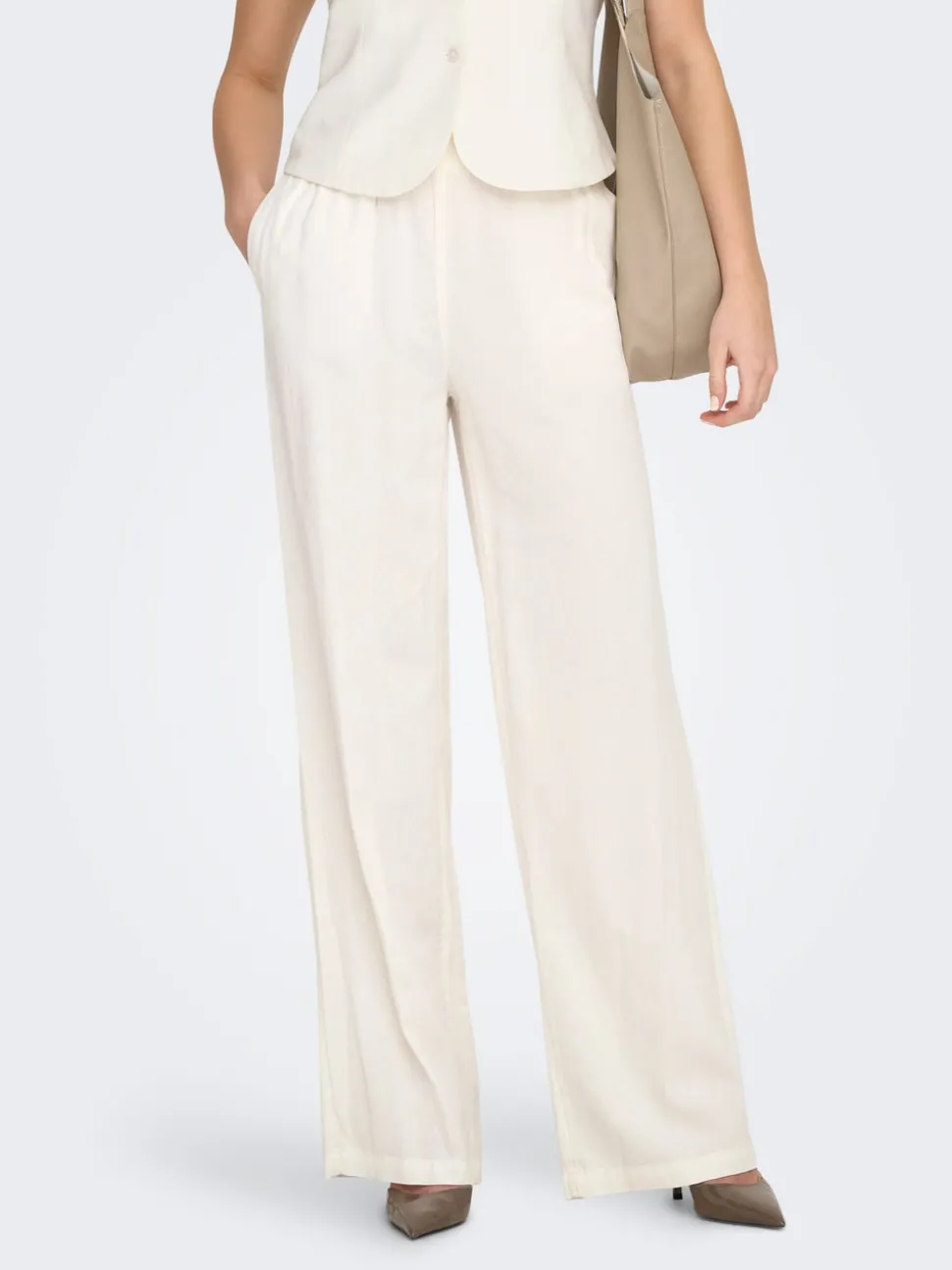 ONLGOA Straight Fit Lin Pantalon