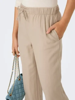 ONLGOA Straight Fit Lin Pantalon