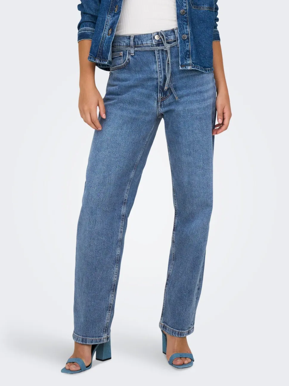 ONLGYPSY Taille haute Slim Straight Fit Jeans