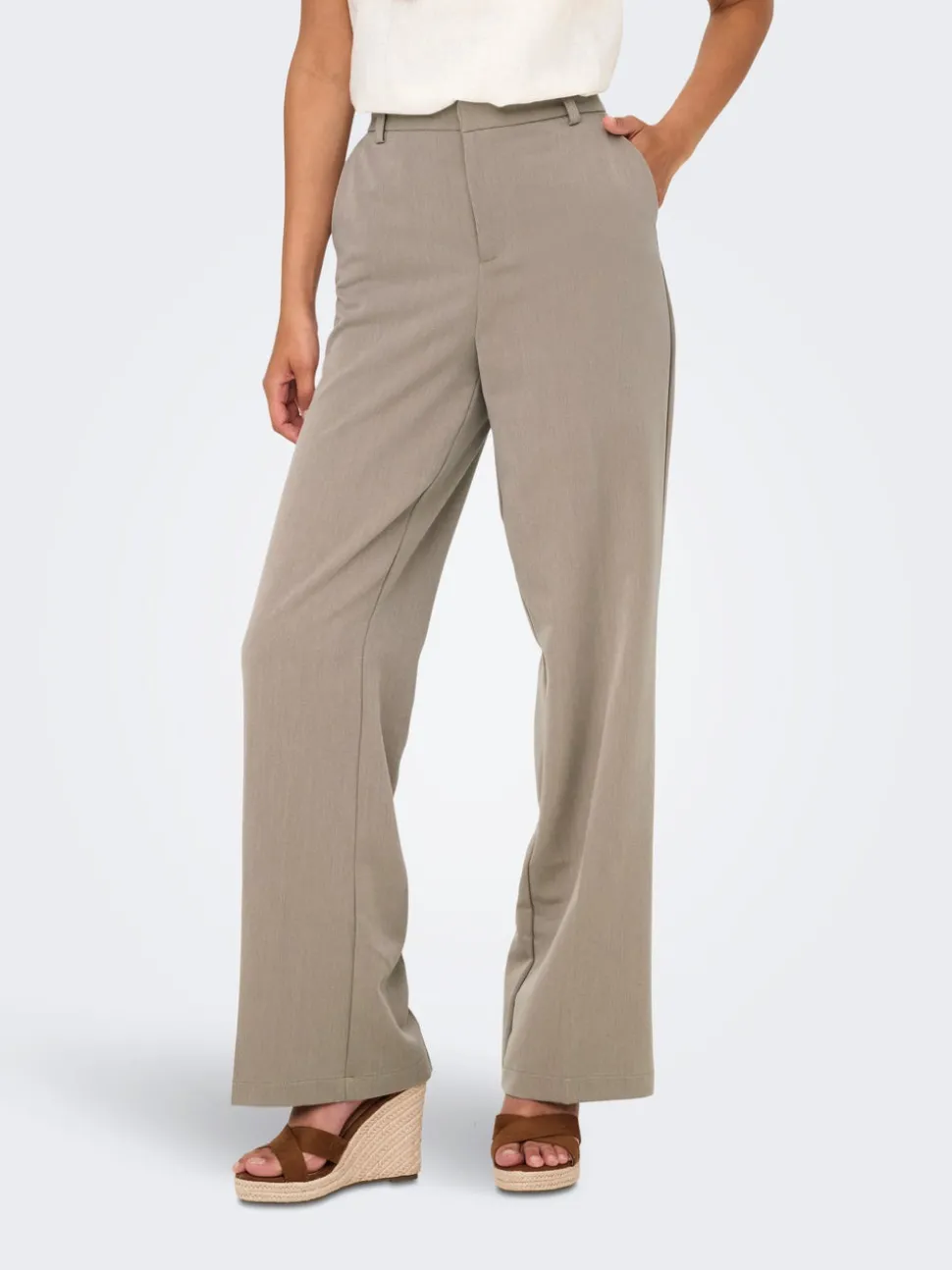 ONLHATTIE-LANA Straight Tapered Fit Pantalon à jambe large