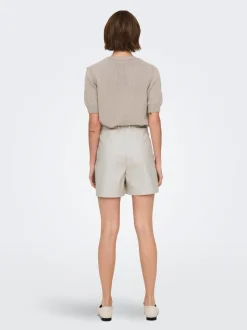 ONLHEIDI Taille moyenne Regular Fit Short en cuir synthétique