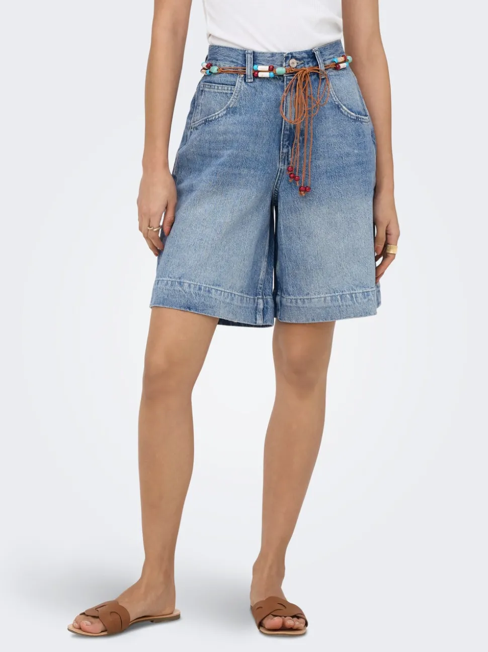 ONLHOLLIE Taille haute Regular Fit Short en denim