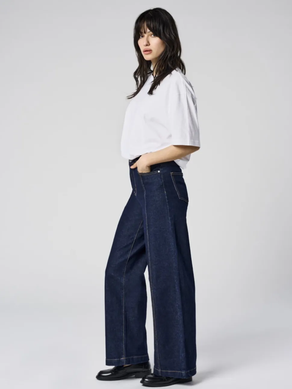 ONLHOPE Taille extra haute Wide Leg Fit Jeans