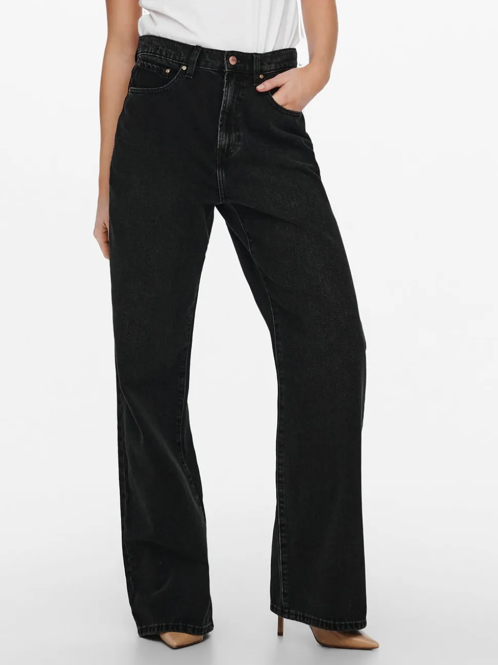ONLHOPE Taille haute Wide Leg Fit Jeans
